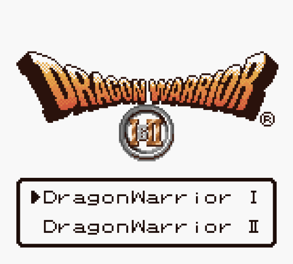 Dragon Warrior I and II Title Screen